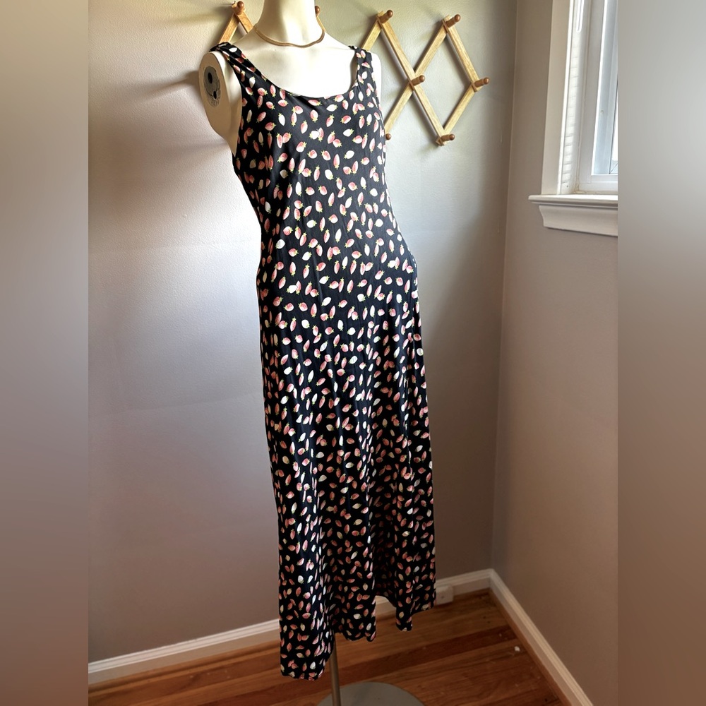 Vintage Jessica Howard Strawberry Print Dress